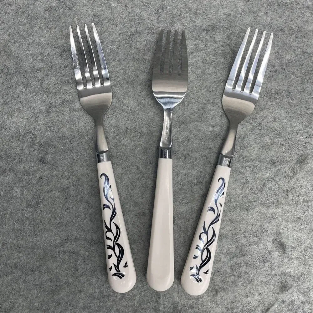 Corning Lyrics Black Salad Forks Lot of 3 NEW DISCONTINUED REPLACEMENTS